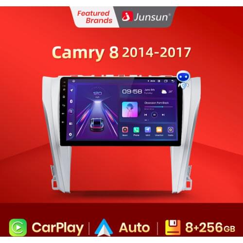 Junsun V1 2G+32G Android 10.0 DSP For Toyota Camry 8 50 55 2014-2017 Car Radio Multimedia Video Player GPS RDS 2 din dvd no cd