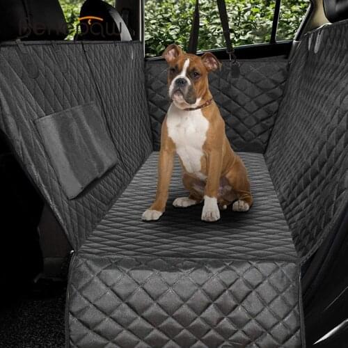 Benepaw Waterproof Nonslip Dog Car Seat Cover Durable Pocket Side Flap Pet Backseat Mat For Cars Trucks SUVs Easy To Clean