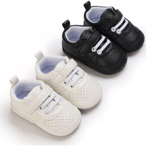 NEW Toddler First Walker Baby Shoes Boy Girl Classical Sport Soft Sole PU Leather Multi-Color Crib Baby Moccasins Casual Shoes