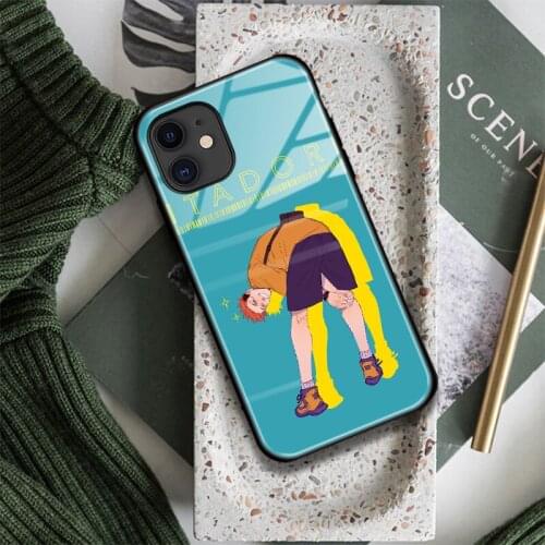 Yuji Itadori Jujutsu Kaisen Glass Soft Silicone Phone Case FOR iPhone SE 6s 7 8 Plus X XR XS 11 12 Mini Pro Max Cover Shell