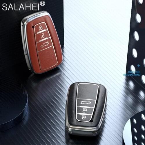 Soft TPU Car Key Case Cover Protection Shell For Toyota Prius Camry Corolla C-HR CHR RAV4 Prado 2018 Interior Holder Accessories