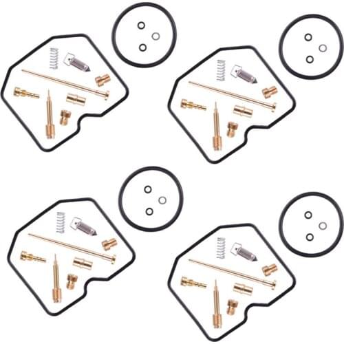 4 Sets Carburetor Repair Kit Gasket 18-2639 fit for Suzuki KEF300A/B Lakota 300 Prairie KLX250D KLX250R ZR550B Zephyr