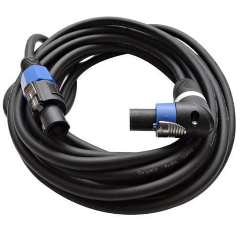 New 25' Foot Speaker to Right Angle Speaker PA/DJ CABLE