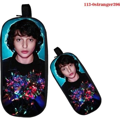 Stranger Things 3D Printed Cosmetic Bag Women Makeup Pencil Case Stranger Things Season 3 Zipper Pencil Box Kpop Supplies School