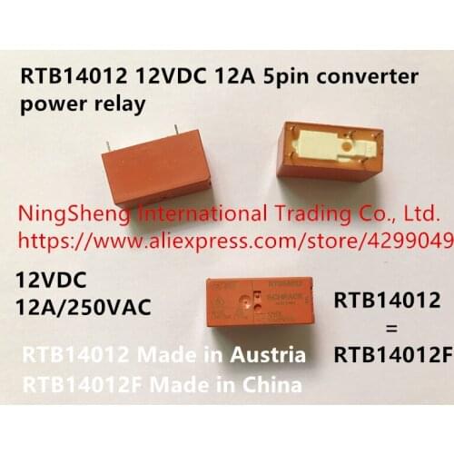 Original new 100% RTB14012 RTB14012F 12VDC 12A 5pin converter power relay