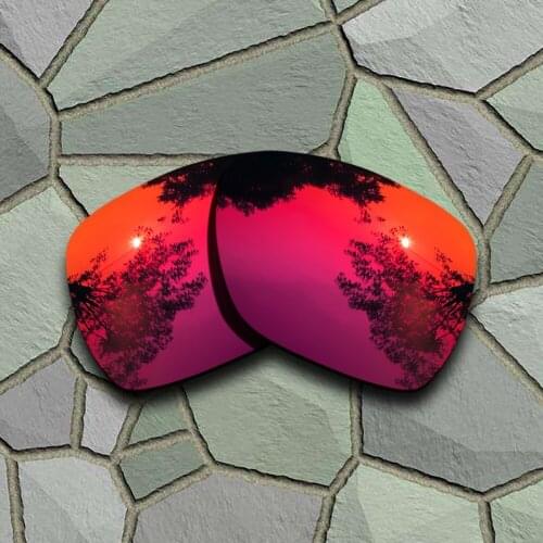 Violet Red Sunglasses Polarized Replacement Lenses for Oakley Deviation