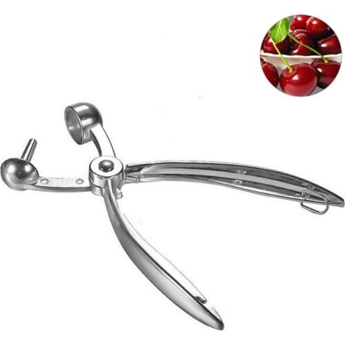 Silver Cherry Pitter Fruit Core Seed Remover Gadgets Kitchen Fruit Tool Easy Olive Pitter Stoner Accessories