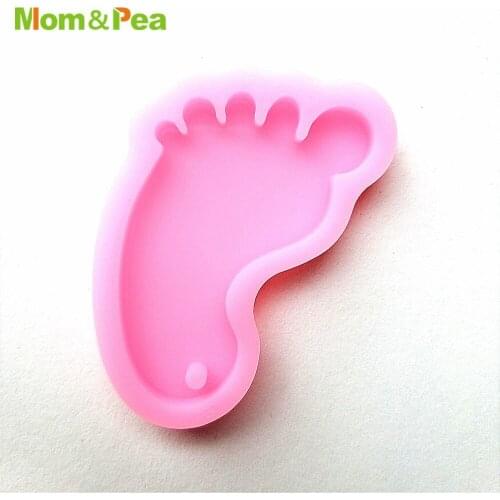 YS8009 FOOT Silicone Mold For Key Chains Phone Ornamental Decoration Fondant Mould Resin Epoxy DIY Tools