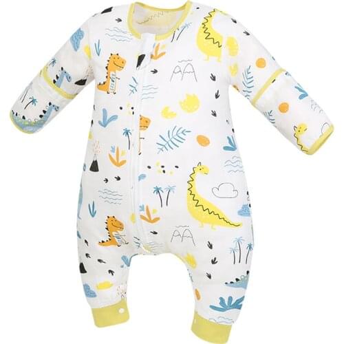 Baby Sleeping Bag Summer Thin Childrens Gauze Leg Short Sleeve Sleeping Bag Gift Box Baby Anti-kick By Summer New Born