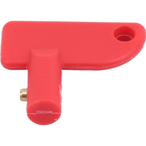 Red Key Battery Cut Off Kill Isolator Switch Spare Keys Marine Auto Boat Truck Power Switch Battery Power Control Switch Power