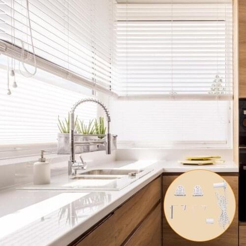 1 Set Roller Blind Part Bracket with 190cm Long Bead Chain for 17mm Tube Curtain Rolling Holder Clip home decoration Accessories