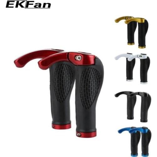 1 pair of mountain bike meat ball lock grips with auxiliary handles and horn grips
