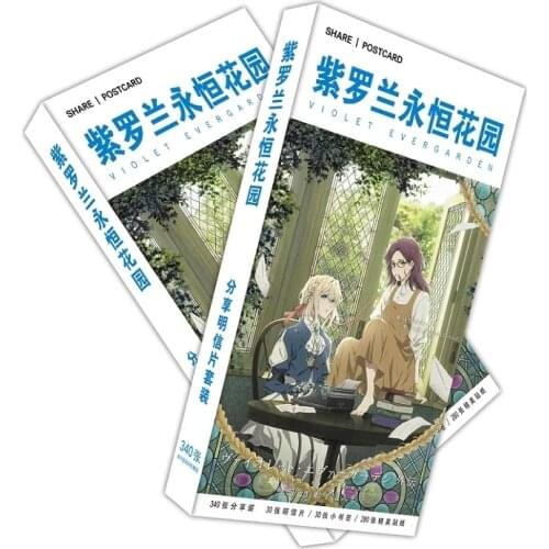 180pcs/Set Violet Evergarden Anime Postcard/Greeting Card/Message Card/Christmas and New Year gifts