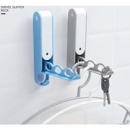 2 Pack Folding Storage Rack Perforated Free Folding Wall-mounted Washing Machine Hanger Hook Storage Rack, Multi-color