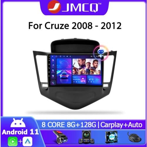 JMCQ For Chevrolet Cruze 2009-2014 Android 9 Car Radio 2din Split Screen GPS Navigaion 2+32G Multimedia Video Player with CANBUS