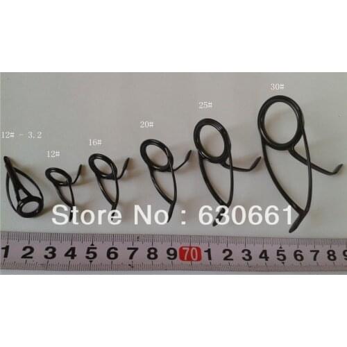 Free shiping!! 1 set (6 pcs) CARP rod guides/SURF rod guide, KW guide kit