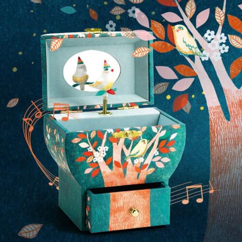 Wooden ballerina girl music box Rotating Princess Jewelry Storage Toy Family Bedroom Decoration Birthday Gift