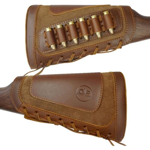 Leather Rifle Gun Buttstock Shotgun Cheek Rest Shoulder Pad Protector For Shooting Hunting Gun Accessories