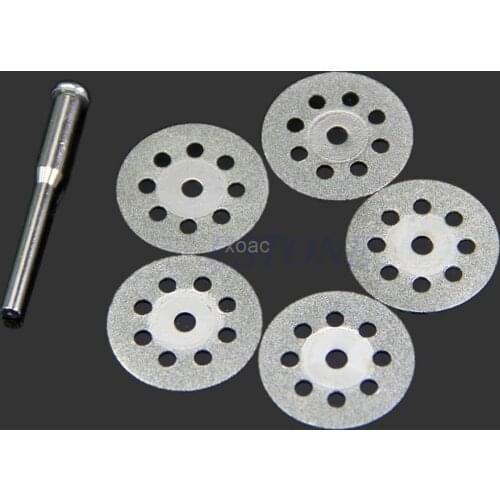 6pcs/set Carbon Steel Circular Saw Blade Rotary Tool For Dremel Power Tool Set Wood Cutting Discs Drill Mandrel Cut M12 dropship