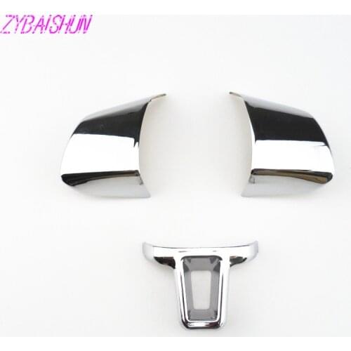 For Volkswagen VW Golf 6 Mk6 Mens polo Jetta MK5 2009 2010 2011 Mens polo boring steering chrome trim Trickle cover stickers