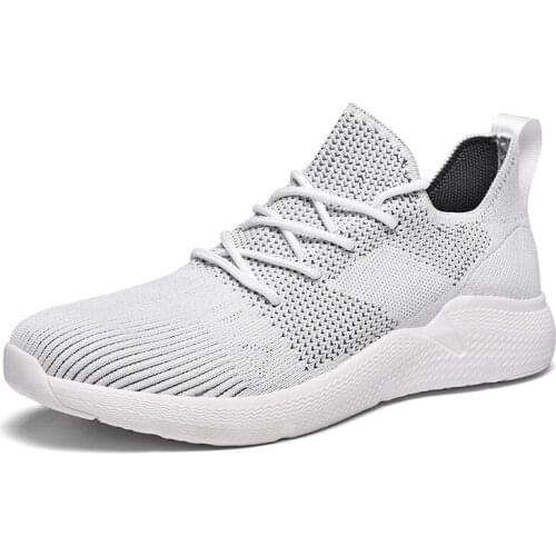 Breathable Mesh Running sports shoes outdoor Men lightweight anti-skid lace-up sneakers New Wear resistant jogging walking shoes