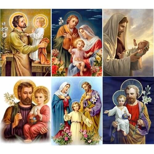 Oil Painting By Numbers Jesus Drawing On Canvas Hand Painted Paintings Portrait Art Pictures By Number Kits Home Decor