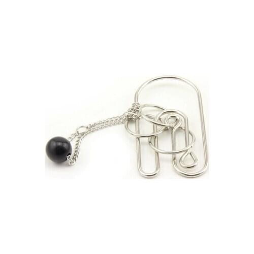 Classic Metal Wire String Ball Puzzle Brain Teaser IQ Test Mind Benders Game for Adults Children