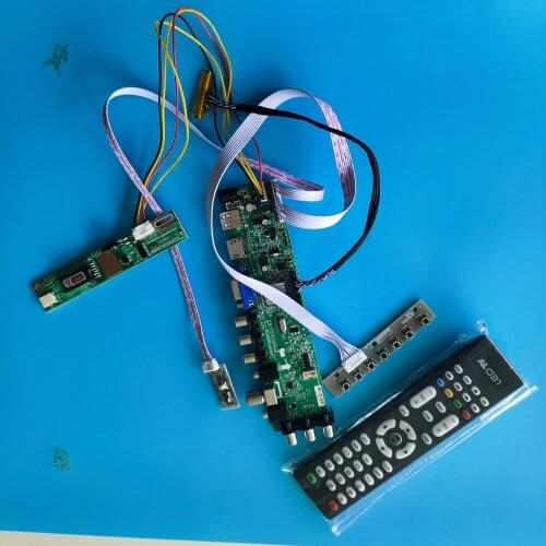 Kit For LP141WX3-TLR1/LP141WX3-TLN3 Digital HDMI Panel Controller board 30pin 1 CCFL LCD 1280X800 remote DVB-T TV VGA USB AV