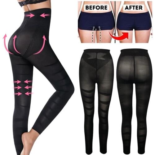 Leg Shapewear Body Shaper Anti Cellulite Compression Leggings Women Slimming Sheath Thigh Sculpting Slimmer Waist Trainer Pants