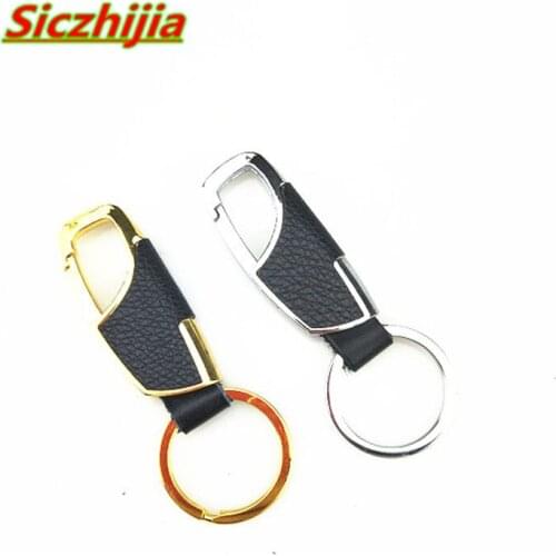 Leather and metal alloy mens black car keychain for Kia Rio K2 K3 K5 K4 Cerato,Soul,Forte,Sportage R,SORENTO,Mohave,OPTIMA