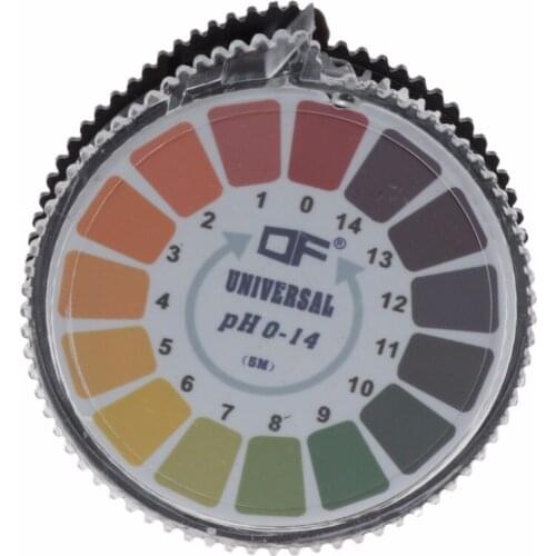 Round 5m 0-14 PH Alkaline Acid Indicator Paper Water Urine Saliva Litmus Testing
