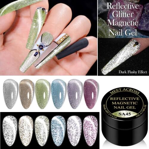 Magnet Nail Gel Polish 5D Cat Eye Effect UV Gel Nail polish Chameleon Magnetic Gel Varnishes Manicure Soak Off Enamel UV Polish
