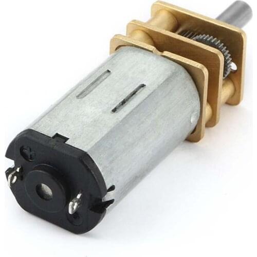 DC 12V 200/500RPM Electric Mini Metal Gear Motor N30 Micro Speed Reduction Gear Motor 3mm Shaft Gear Reducer Motor for Car Robot
