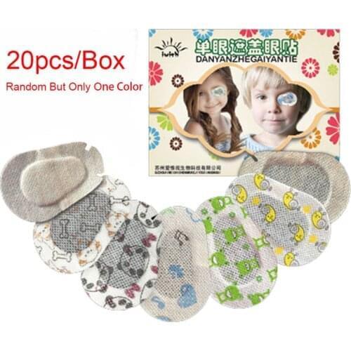 20Pcs Cartoon Amblyopia Eye Patches Colorful Child Amblyopia Training Orthoptic Corrected Eyeshade Occlusion New Eye Patch