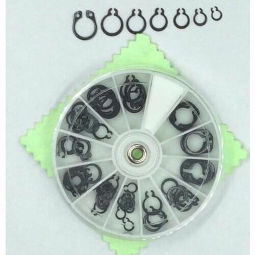 70PCS Circlip Set External Retaining E-type clip Lock Snap Retaining Ring Assortment Set holes Shaft Collar Washer