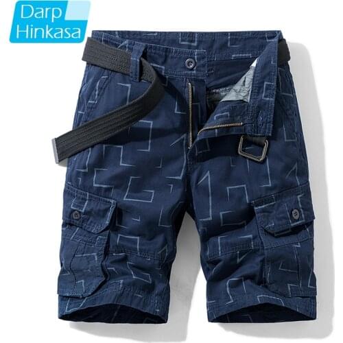 Summer New Casual Shorts Mens Casual Loose Five-point Pants Overalls Mens Shorts Cotton Casual Sports Outdoor