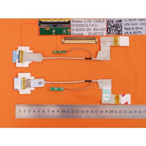 New Laptop Cable for DELL Latitude E5410 DC7TY PN: 0DC7TY 0DC7TY-00901. 50.4GN01.001 Notebook LCD LVDS CABLE