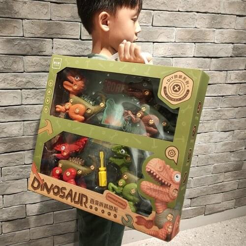 Disassembly And Assembly Of Dinosaur Toy Set New Diy Children Assembling Toys Parent-child Interaction Tyrannosaurus Animal
