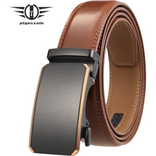 Luxury Mens Belt For Jeans High Quality Genuine Real Leather Strap Male Casual Business Automatic Buckle Holeless Belts B379