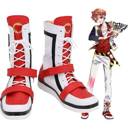 Twisted Wonderland Ace Trappola Cosplay Boots Ace White Shoes Custom Made for Unisex