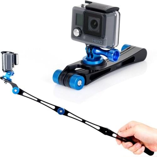 New Foldable Selfie Stick Portable Mini Monopod Hand Grip Mount Holder for GoPro Hero 7 6 5 4 3 xiaomi yi SJcam Action Cameras