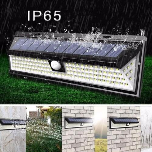 118 LEDs Motion Sensor LED Street Light Wall Lamp Night Sensor Solar Lamp Emergency Garden Night Light Outside IP65 Waterproof