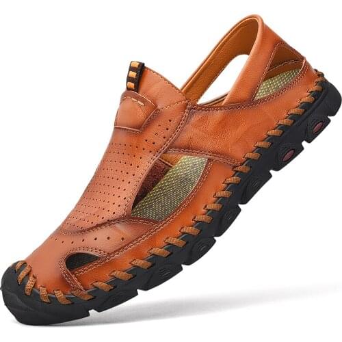 Jelly comfort hombre leather luxury walking shoes sports mens sole summer sandles sandalia masculina sandals lightweight flop s