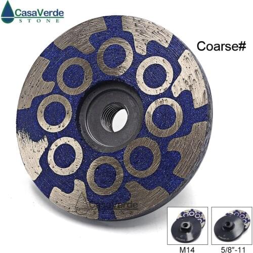 1pc/lot coarse 100mm resin filled 4 inch diamond turbo grinding discs for grinding and polishing stone