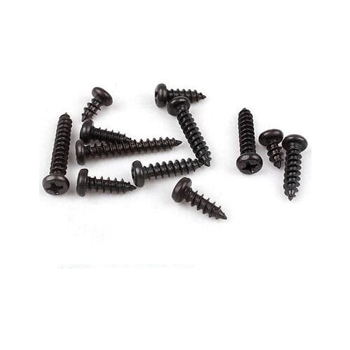 100PCS M1.7 x 3/3.5/4/4.5/5/6/7/8/10/12/14/16mm Phillips Round Head Screw Alloy Self Tapping Bolt