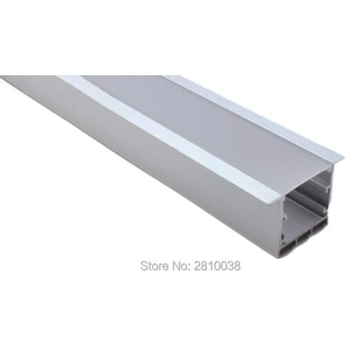 10 X 1M Sets/Lot Linear flange aluminum profile led lighting T type aluminium led housing profile for mounted ceiling light