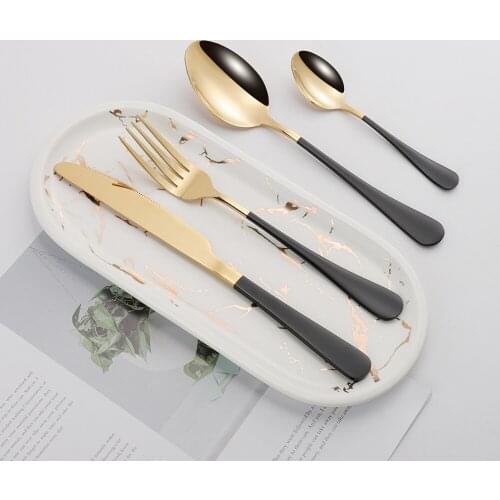 4Pcs Glossy Stainless Steel Cutlery Tableware Set Dinnerware Wedding Dinner Flatware Set Forks Knives Spoons Set Thin Silverware