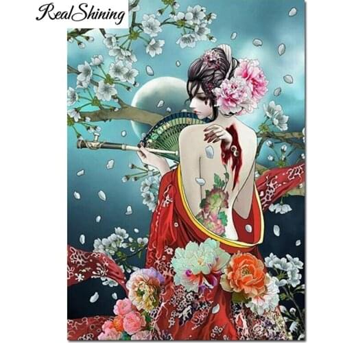 5D Diamond painting Japanese Sakura Girl Diamond embroidery cross stitch full Square/Round daimond painting Mosaic gift FS6595