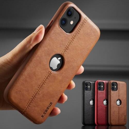 50Pcs Luxury PU Leather Phone Case For iPhone 12Pro 11 12 Pro Max XR XS Max X 7 8 Plus 12 11Pro Max 11 Slim Soft Back Cover Case