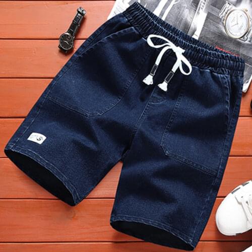 Men Casual Jeans Short Men Male Denim Slim Fit Straight Summer Breathable Fashion New Knee Length Cowboy Pants